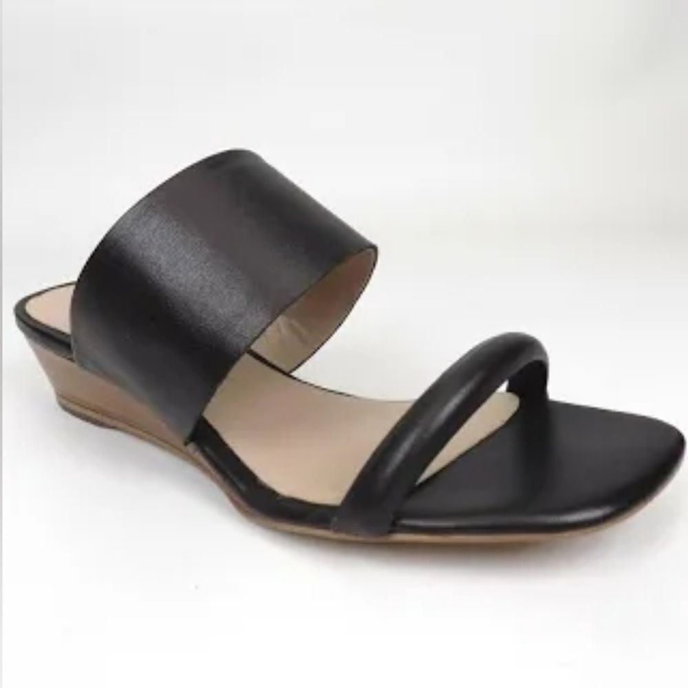 (S-4371) Find Chance-S Open Toe Slip On Low Wedge Sandals Sz 6.5